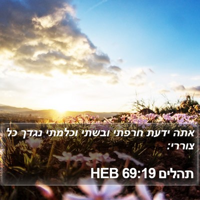 תהלים 69:19 HEB Bible Verse Image