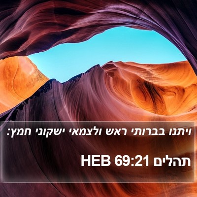 תהלים 69:21 HEB Bible Verse Image
