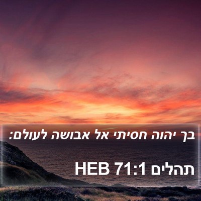 תהלים 71:1 HEB Bible Verse Image