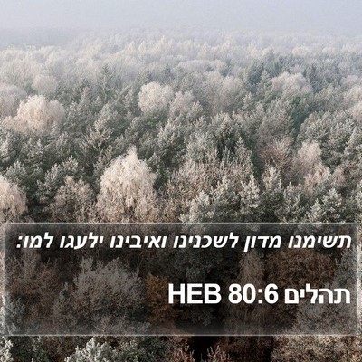 תהלים 80:6 HEB Bible Verse Image