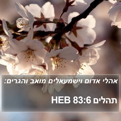 תהלים 83:6 HEB Bible Verse Image