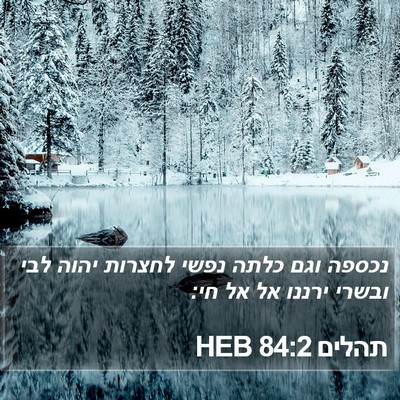 תהלים 84:2 HEB Bible Verse Image