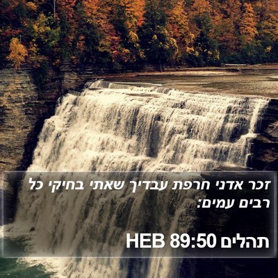 תהלים 89:50 HEB Bible Verse Image