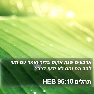 תהלים 95:10 HEB Bible Verse Image