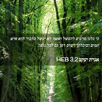 Picture 02 - אגרת יעקב 3:2 HEB - כי כלנו מרבים להכשל ואשר לא - Bible Verse Picture