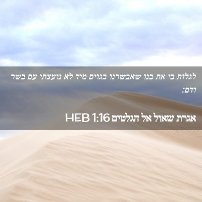 Picture 02 - אגרת שאול אל הגלטים 1:16 HEB - לגלות בי את בנו שאבשרנו - Bible Verse Picture