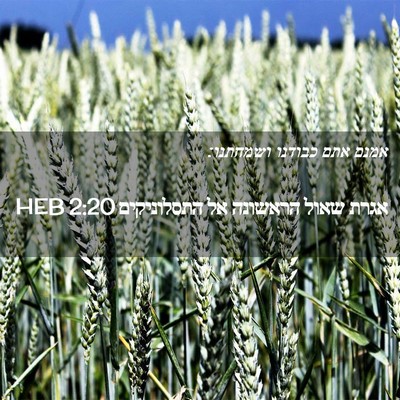 Picture 02 - אגרת שאול הראשונה אל התסלוניקים 2:20 HEB - אמנם אתם כבודנו - Bible Verse Picture