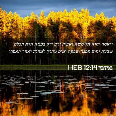 Picture 02 - במדבר 12:14 HEB - ויאמר יהוה אל משה ואביה ירק - Bible Verse Picture