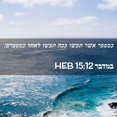 Picture 02 - במדבר 15:12 HEB - כמספר אשר תעשו ככה תעשו - Bible Verse Picture