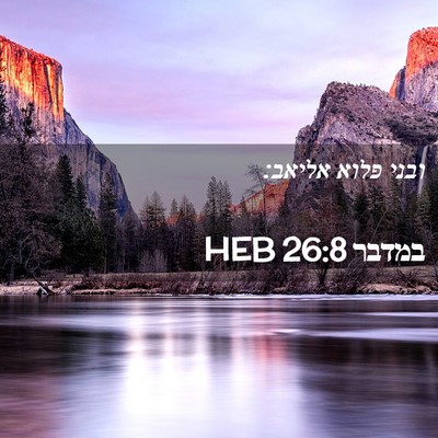 Picture 02 - במדבר 26:8 HEB - ובני פלוא - Bible Verse Picture