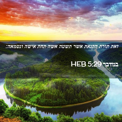 Picture 02 - במדבר 5:29 HEB - זאת תורת הקנאת אשר תשטה אשה - Bible Verse Picture