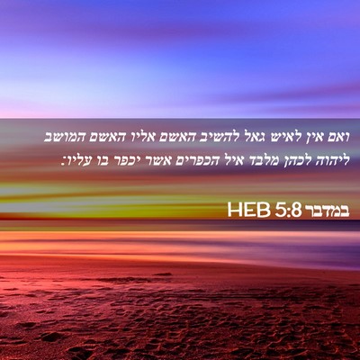 Picture 02 - במדבר 5:8 HEB - ואם אין לאיש גאל להשיב האשם - Bible Verse Picture