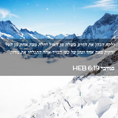 Picture 02 - במדבר 6:19 HEB - ולקח הכהן את הזרע בשלה מן - Bible Verse Picture