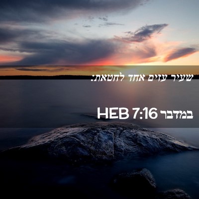 Picture 02 - במדבר 7:16 HEB - שעיר עזים אחד - Bible Verse Picture