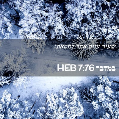 Picture 02 - במדבר 7:76 HEB - שעיר עזים אחד - Bible Verse Picture