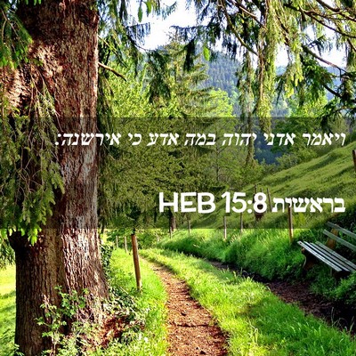 Picture 02 - בראשית 15:8 HEB - ויאמר אדני יהוה במה אדע כי - Bible Verse Picture