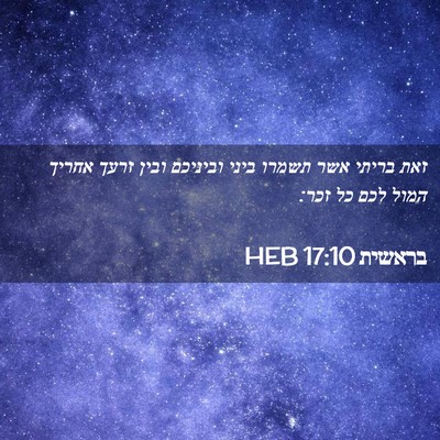 Picture 02 - בראשית 17:10 HEB - זאת בריתי אשר תשמרו ביני - Bible Verse Picture