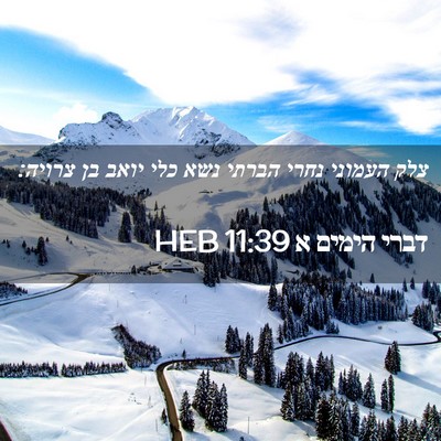 Picture 02 - דברי הימים א 11:39 HEB - צלק העמוני נחרי הברתי נשא - Bible Verse Picture