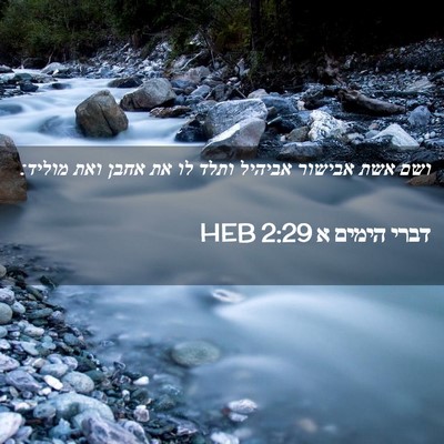 Picture 02 - דברי הימים א 2:29 HEB - ושם אשת אבישור אביהיל ותלד - Bible Verse Picture