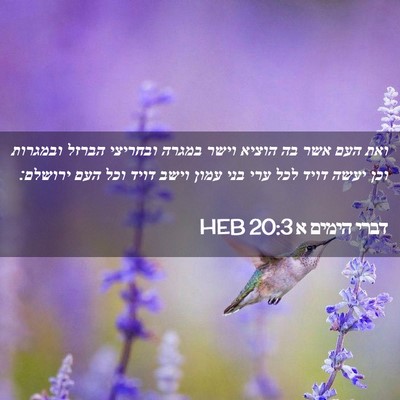 Picture 02 - דברי הימים א 20:3 HEB - ואת העם אשר בה הוציא וישר - Bible Verse Picture