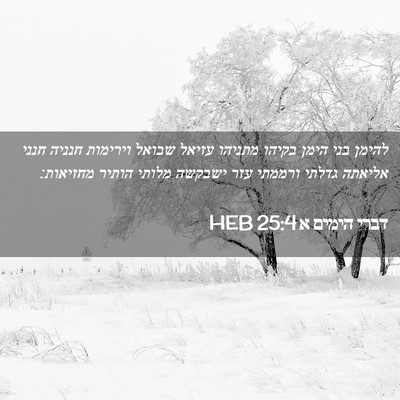 Picture 02 - דברי הימים א 25:4 HEB - להימן בני הימן בקיהו - Bible Verse Picture