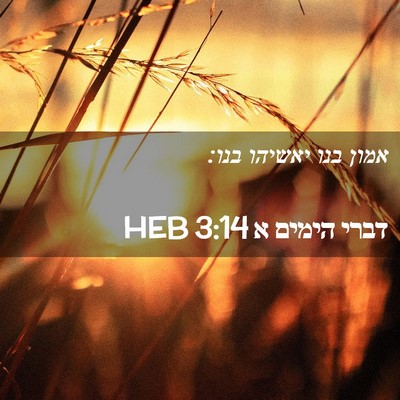Picture 02 - דברי הימים א 3:14 HEB - אמון בנו יאשיהו - Bible Verse Picture