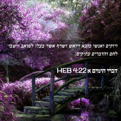 Picture 02 - דברי הימים א 4:22 HEB - ויוקים ואנשי כזבא ויואש - Bible Verse Picture