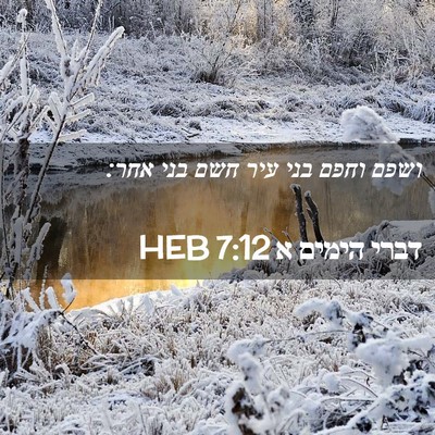 Picture 02 - דברי הימים א 7:12 HEB - ושפם וחפם בני עיר חשם בני - Bible Verse Picture