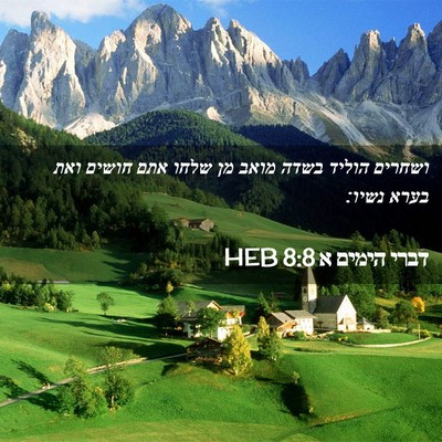 Picture 02 - דברי הימים א 8:8 HEB - ושחרים הוליד בשדה מואב מן - Bible Verse Picture