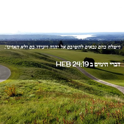 Picture 02 - דברי הימים ב 24:19 HEB - וישלח בהם נבאים להשיבם אל - Bible Verse Picture