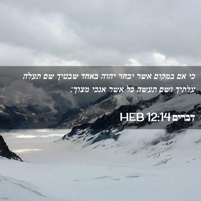 Picture 02 - דברים 12:14 HEB - כי אם במקום אשר יבחר יהוה - Bible Verse Picture