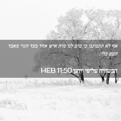 Picture 02 - הבשורה על־פי יוחנן 11:50 HEB - אף לא תתבוננו כי טוב לנו - Bible Verse Picture
