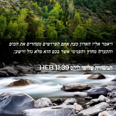 Picture 02 - הבשורה על־פי לוקס 11:39 HEB - ויאמר אליו האדון כעת אתם - Bible Verse Picture