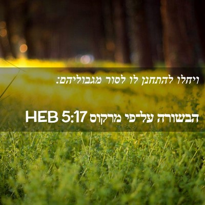 Picture 02 - הבשורה על־פי מרקוס 5:17 HEB - ויחלו להתחנן לו לסור - Bible Verse Picture
