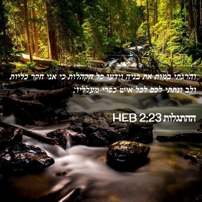 Picture 02 - ההתגלות 2:23 HEB - והרגתי במות את בניה וידעו - Bible Verse Picture