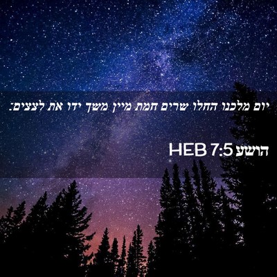 Picture 02 - הושע 7:5 HEB - יום מלכנו החלו שרים חמת - Bible Verse Picture