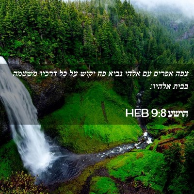 Picture 02 - הושע 9:8 HEB - צפה אפרים עם אלהי נביא פח - Bible Verse Picture