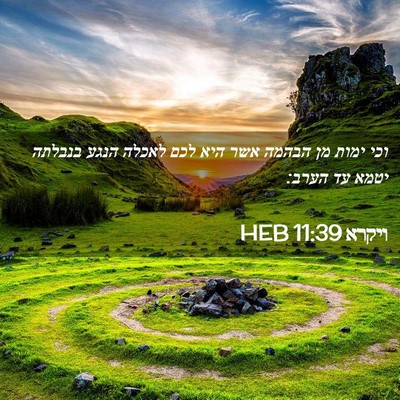 Picture 02 - ויקרא 11:39 HEB - וכי ימות מן הבהמה אשר היא - Bible Verse Picture