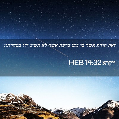 Picture 02 - ויקרא 14:32 HEB - זאת תורת אשר בו נגע צרעת - Bible Verse Picture