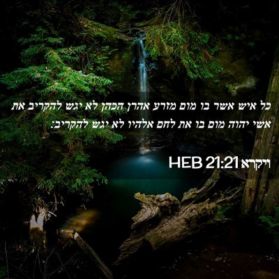 Picture 02 - ויקרא 21:21 HEB - כל איש אשר בו מום מזרע אהרן - Bible Verse Picture