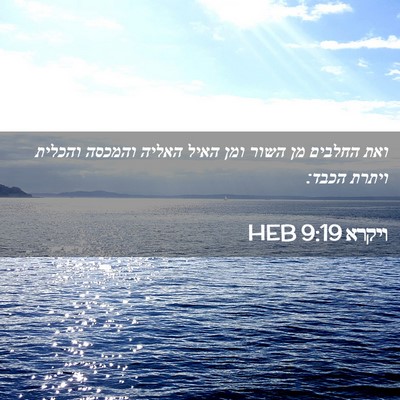 Picture 02 - ויקרא 9:19 HEB - ואת החלבים מן השור ומן האיל - Bible Verse Picture