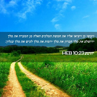 Picture 02 - יהושע 10:23 HEB - ויעשו כן ויציאו אליו את - Bible Verse Picture