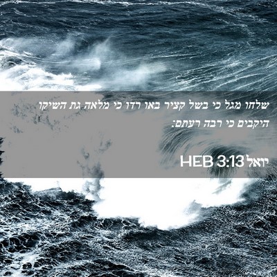 Picture 02 - יואל 3:13 HEB - שלחו מגל כי בשל קציר באו - Bible Verse Picture