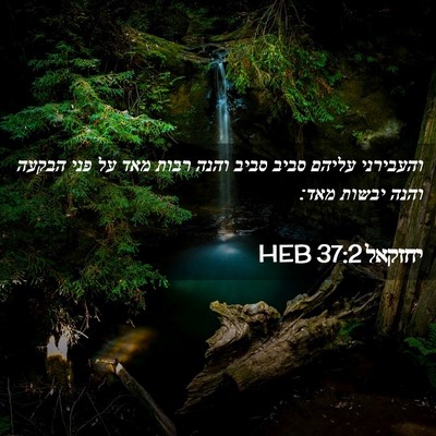 Picture 02 - יחזקאל 37:2 HEB - והעבירני עליהם סביב סביב - Bible Verse Picture
