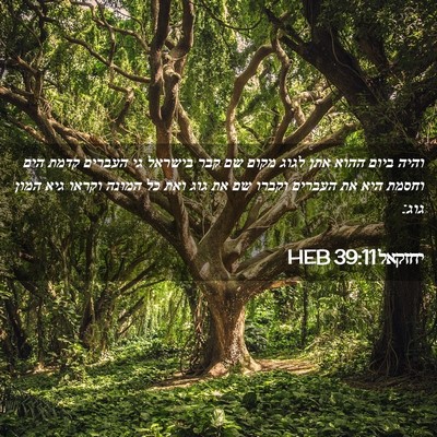 Picture 02 - יחזקאל 39:11 HEB - והיה ביום ההוא אתן לגוג - Bible Verse Picture