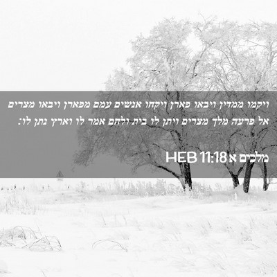 Picture 02 - מלכים א 11:18 HEB - ויקמו ממדין ויבאו פארן - Bible Verse Picture