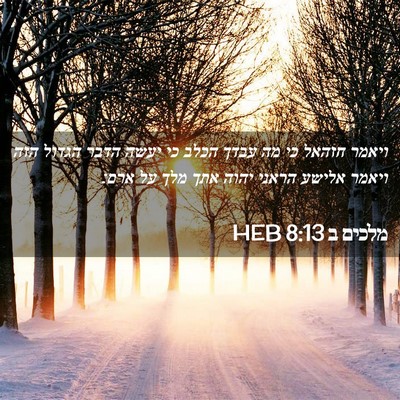 Picture 02 - מלכים ב 8:13 HEB - ויאמר חזהאל כי מה עבדך הכלב - Bible Verse Picture