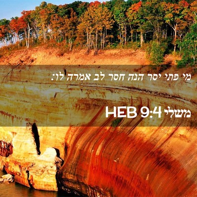 Picture 02 - משלי 9:4 HEB - מי פתי יסר הנה חסר לב אמרה - Bible Verse Picture