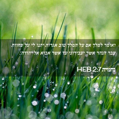 Picture 02 - נחמיה 2:7 HEB - ואומר למלך אם על המלך טוב - Bible Verse Picture
