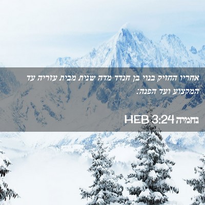 Picture 02 - נחמיה 3:24 HEB - אחריו החזיק בנוי בן חנדד - Bible Verse Picture
